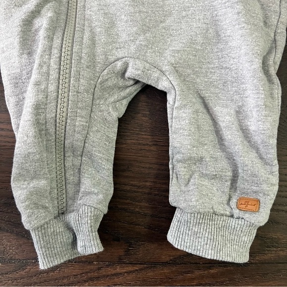“Adam” personalized long sleeve gray romper, size 3-6 months 7 for all mankind - Picture 3 of 7